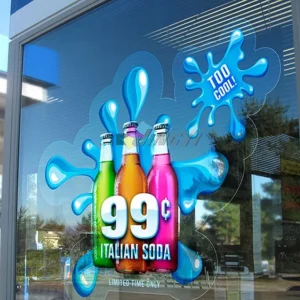 Stiker transparan uv